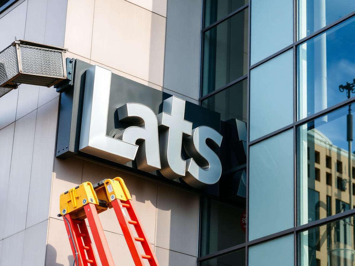 Letras, letreiros e placas corporativas